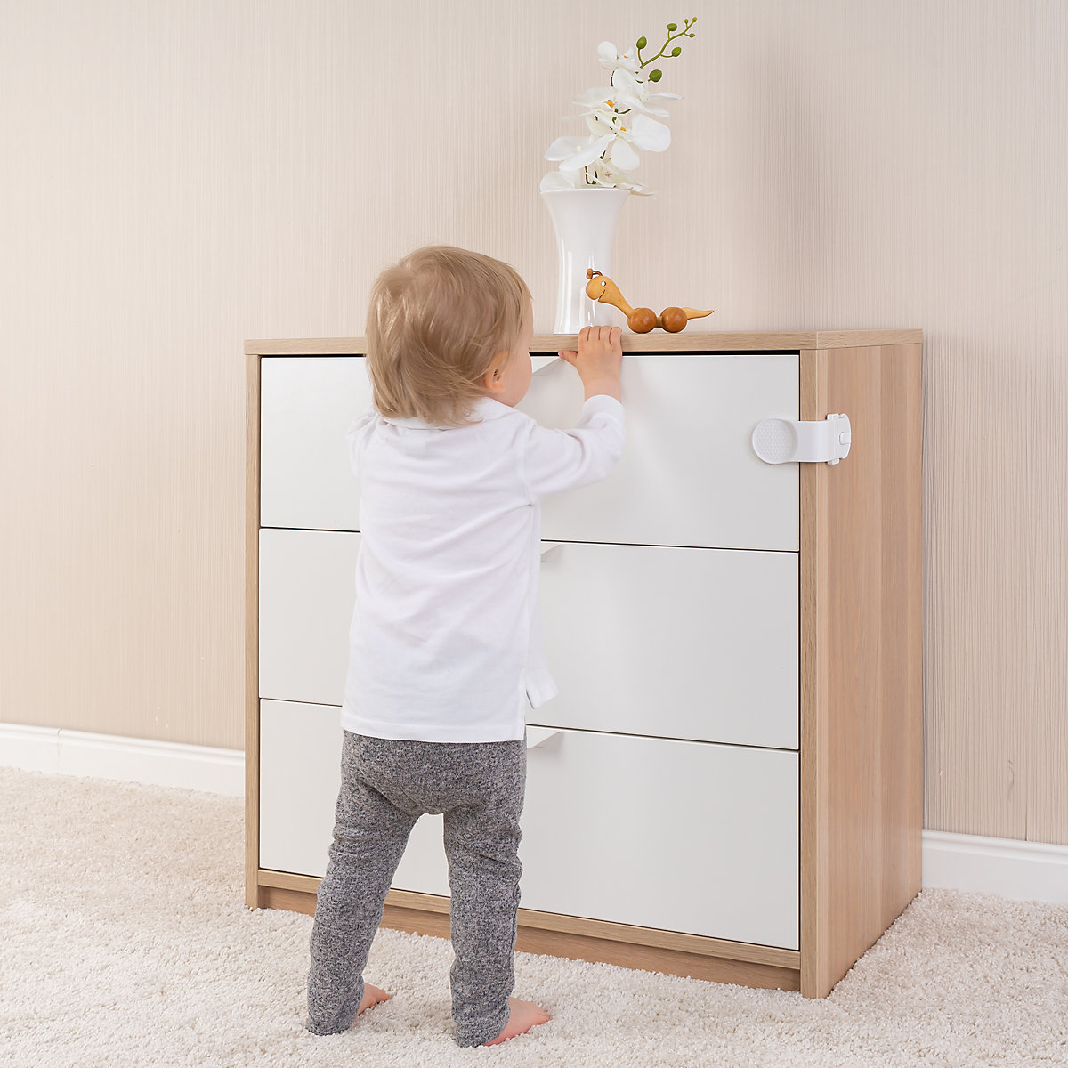 Vorteilspack Schrank- und Schubladensicherung, 3 Stück