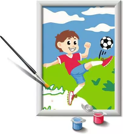 CreArt Spaß am Fußball - Malen nach Zahlen für Kinder ab 7 Jahren