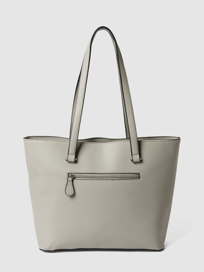Shopper mit Label-Applikation Modell 'FILIPPA' in mittelgrau