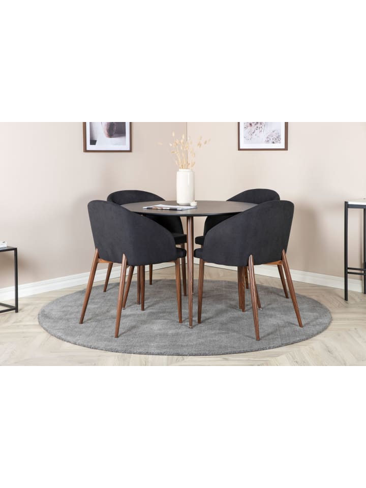 ebuy24 Essgruppe Plaza 37 (5-teilig) Schwarz 100 x 100 cm günstig kaufen onesize