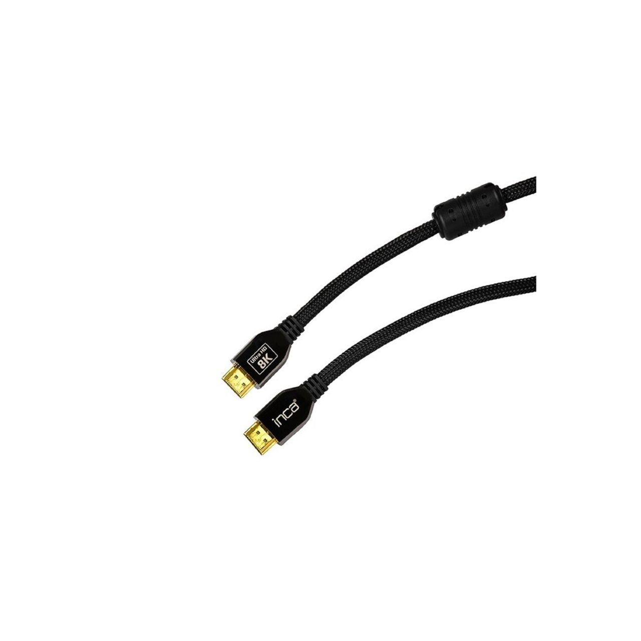 Inca IHD-21 2m HDMI Kabel: 8K Bildübertragung, Goldspitzen, geflochtene Außenhülle, 100% Kupfer
