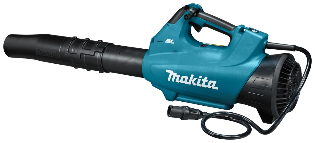 Makita UB001CX2 Akku-Laubbläser, 36-V-Stecker, + PDC1200 Rucksack-Akku