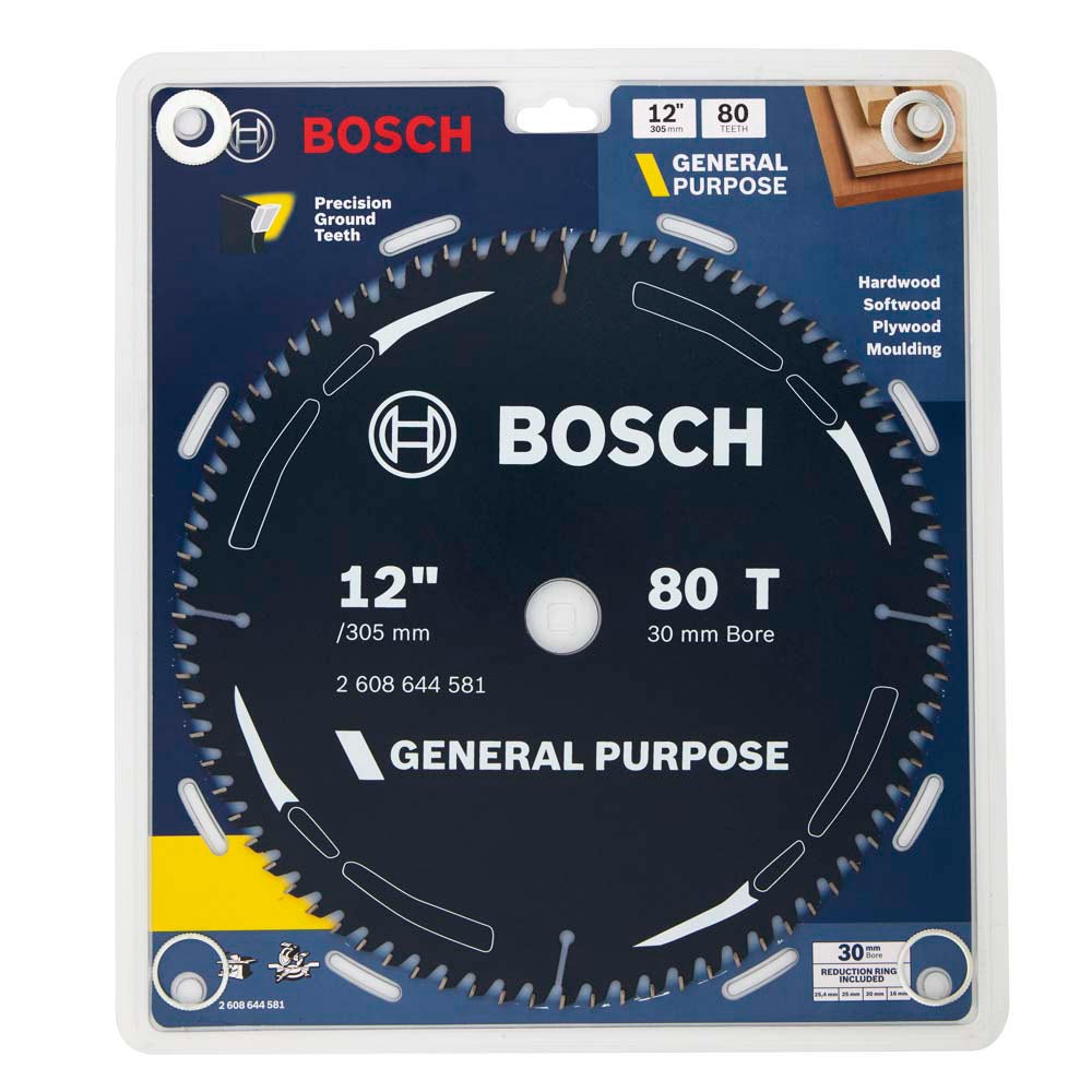 Disco de corte para madeira Bosch de 305 mm com 80 dentes TCT - USO GERAL