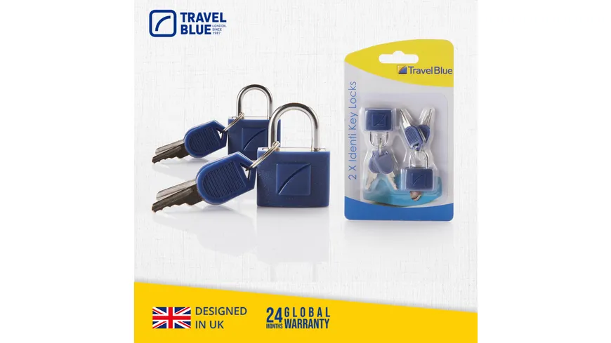 TravelBlue Gepäckschloss 2er Set sortiert