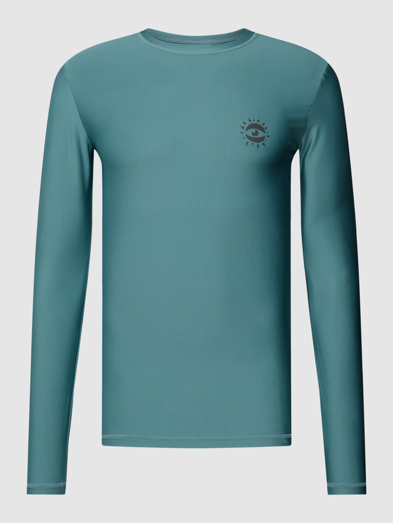 Badeshirt mit Motiv-Print Modell 'CAMORRO' in petrol
