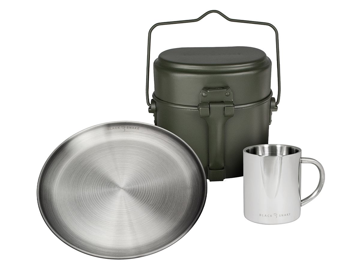 Black Snake 3-teiliges Campingkochgeschirr Set