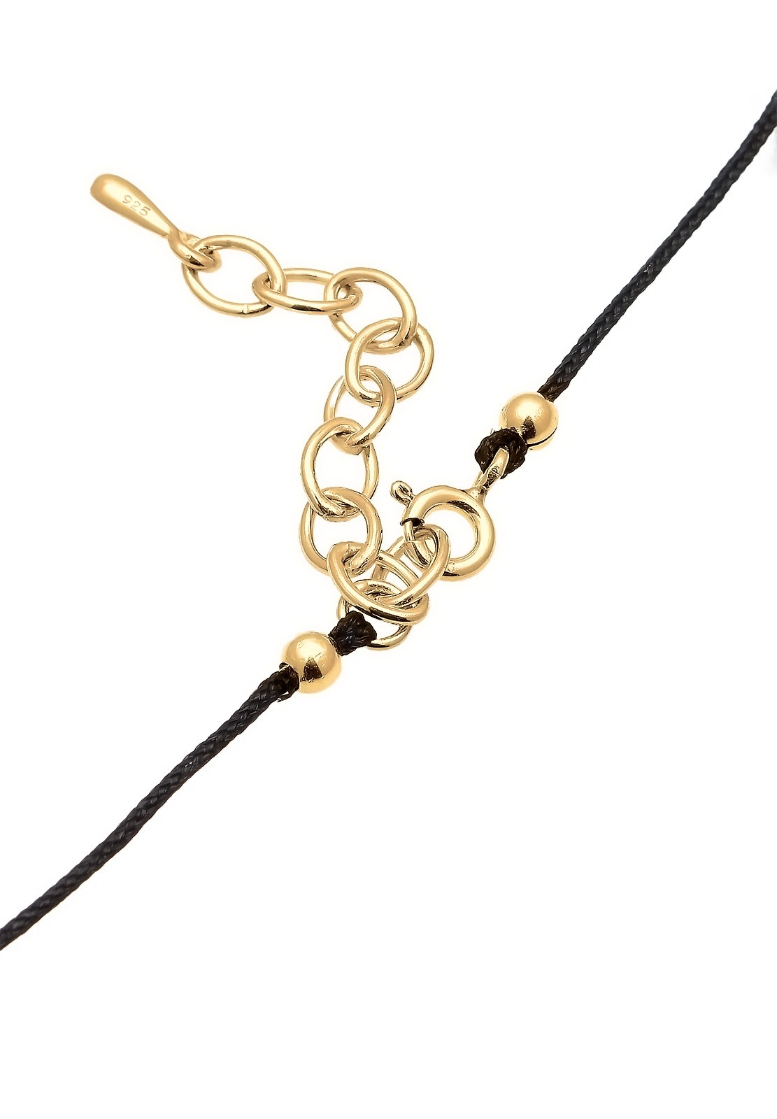 Nylonowy naszyjnik choker Elli dla kobiet z kryształem ze srebra próby 925