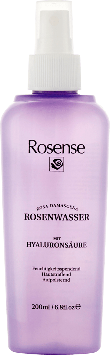 Gesichtswasser Rosenwasser mit Hyaluronsäure, 200 ml
