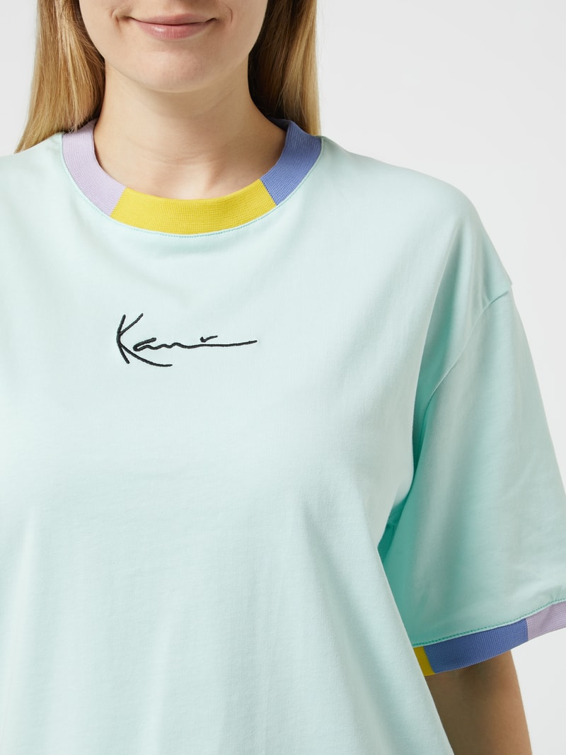 T-Shirt aus Baumwolle in mint