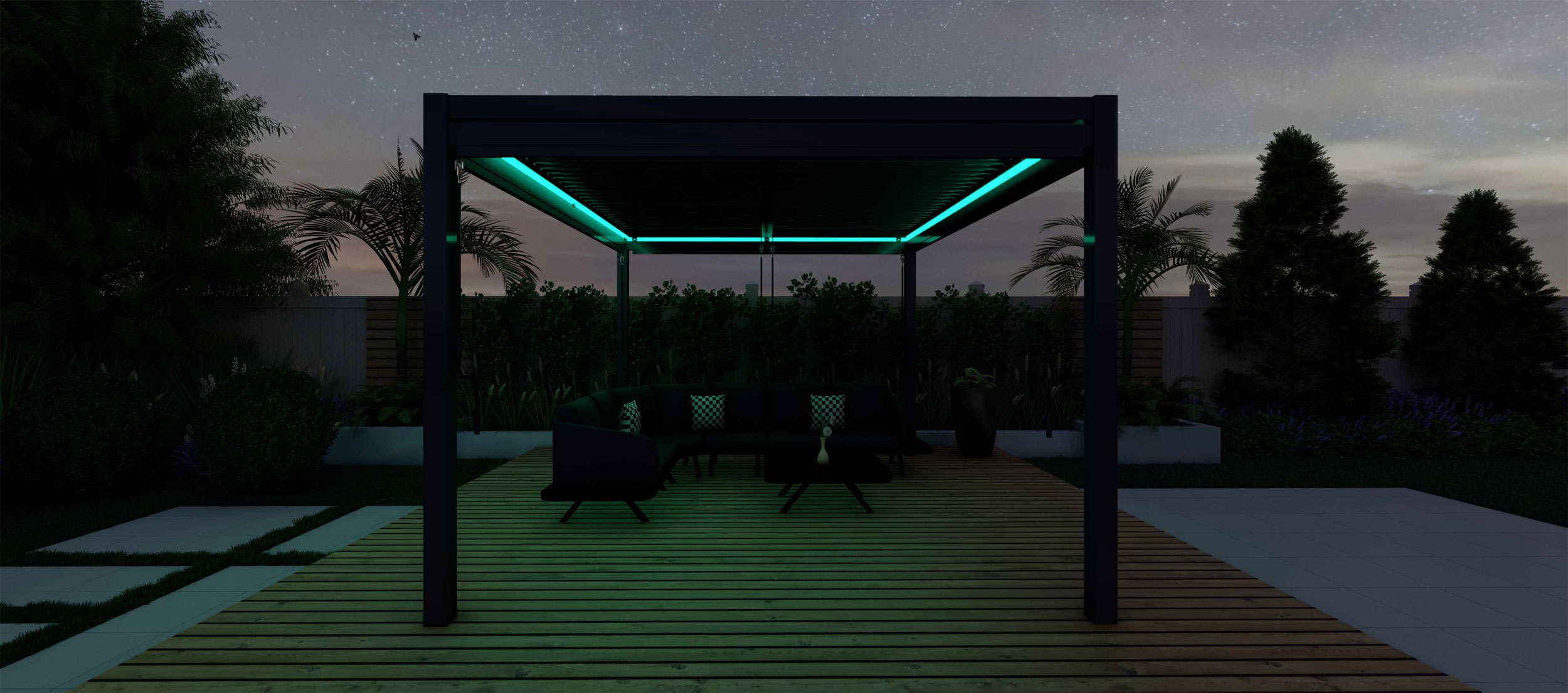 OUTDOORGartenpavillon 3x4m Anthrazit