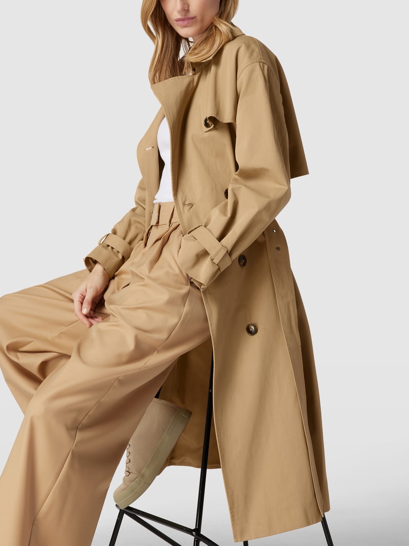 Trenchcoat mit Reverskragen in sand