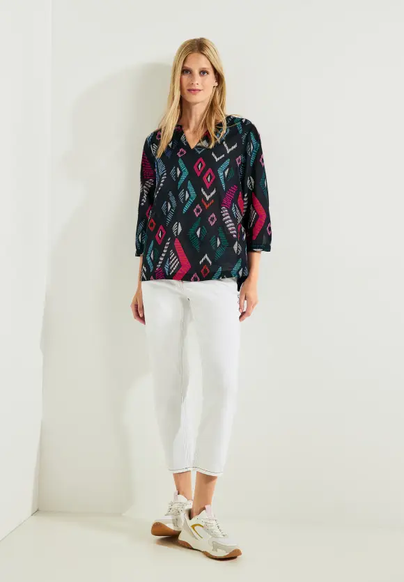 CECIL Printbluse in Baumwolle