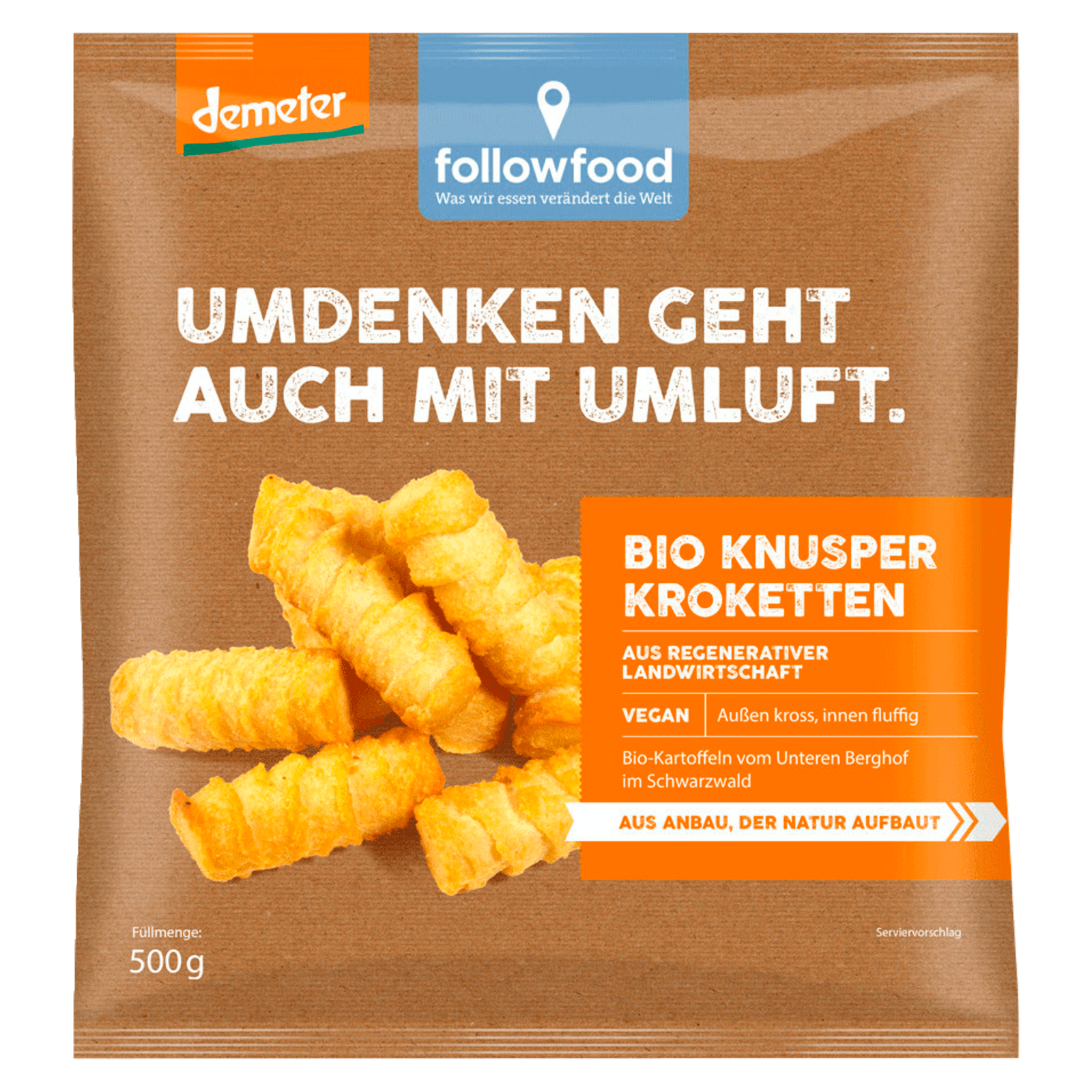 Followfood Bio Demeter Knusperkroketten 400g