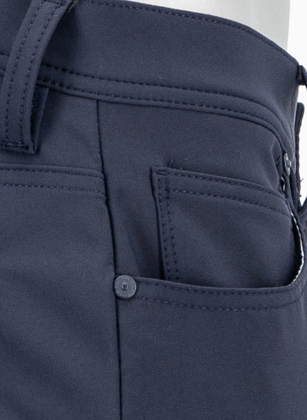 Alberto Bike, Hose, Regular Fit, Mikrofaser thermoisolierend, navy