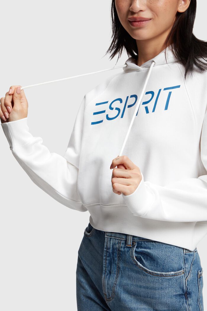 Cropped-Hoodie mit Logo