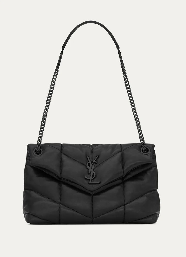 Saint Laurent Puffer Small shoulder bag made of quilted lambskin