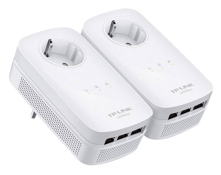 TP-LINK Powerline Adapter mit Frontsteckdose TL-PA8030P KIT