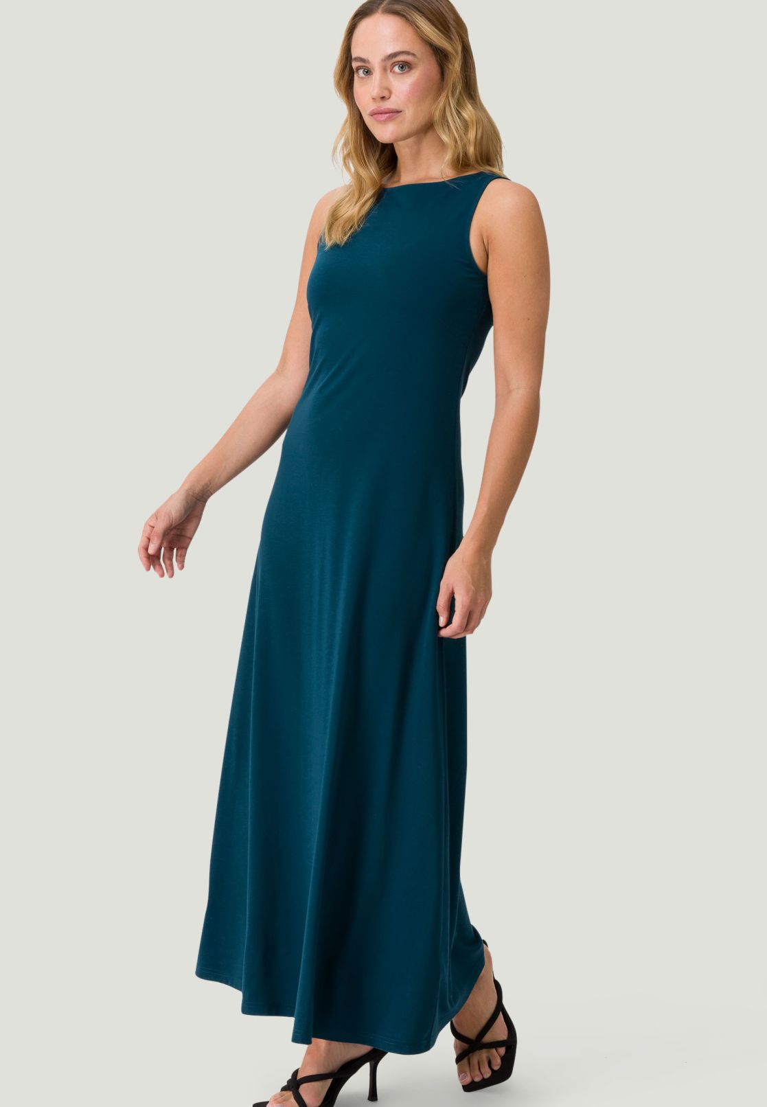 Jerseykleid in Maxilänge