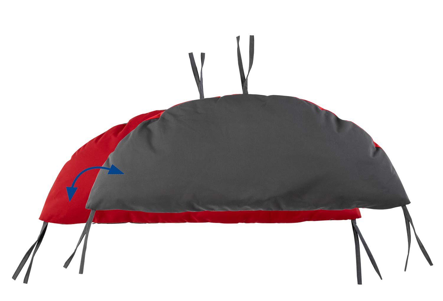 Amazonas Stabhängematte Luxushängematte Fat Hammock red