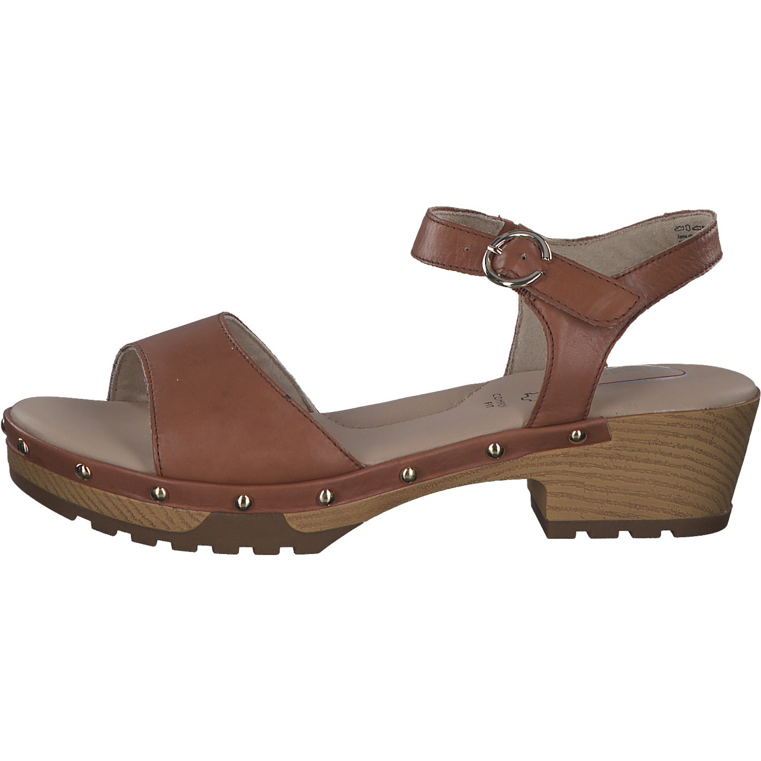 Jana Shoes 88205, Plateau-Sandaletten, Damen, cognac