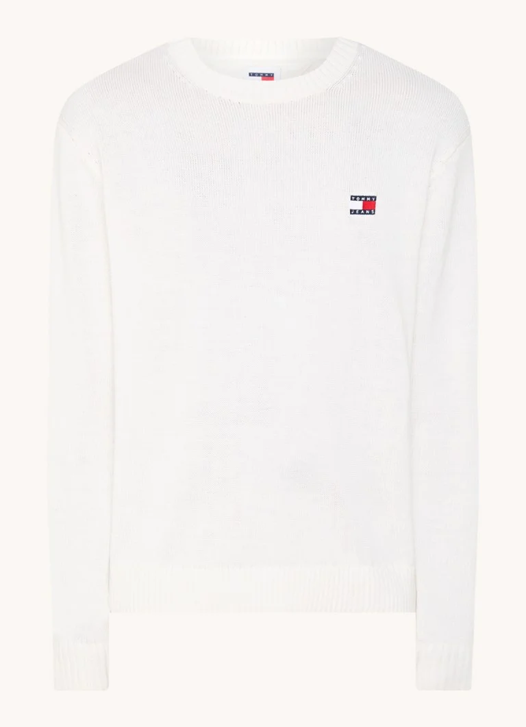 Tommy Hilfiger Fine-knit wool blend pullover with logo