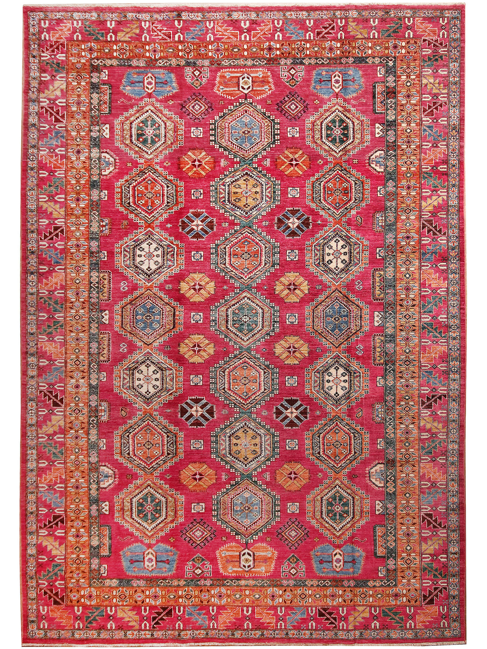 Kazak Ghazni ca. 249 x 357 cm, Unikat / Einzelstück
