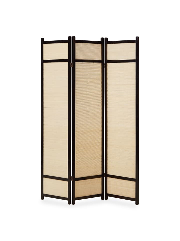 Homestyle4u 3-tlg. Paravent in Schwarz 132x175 günstig kaufen onesize
