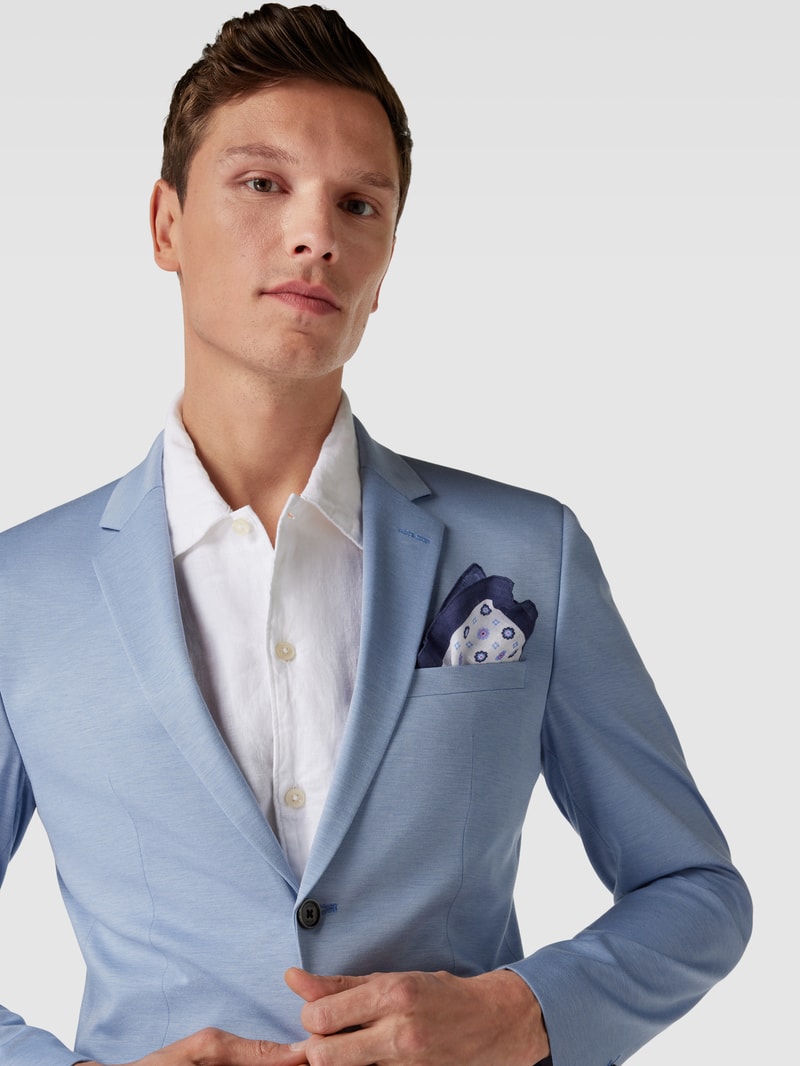 Slim Fit 2-Knopf-Sakko Modell 'Damon' in blau