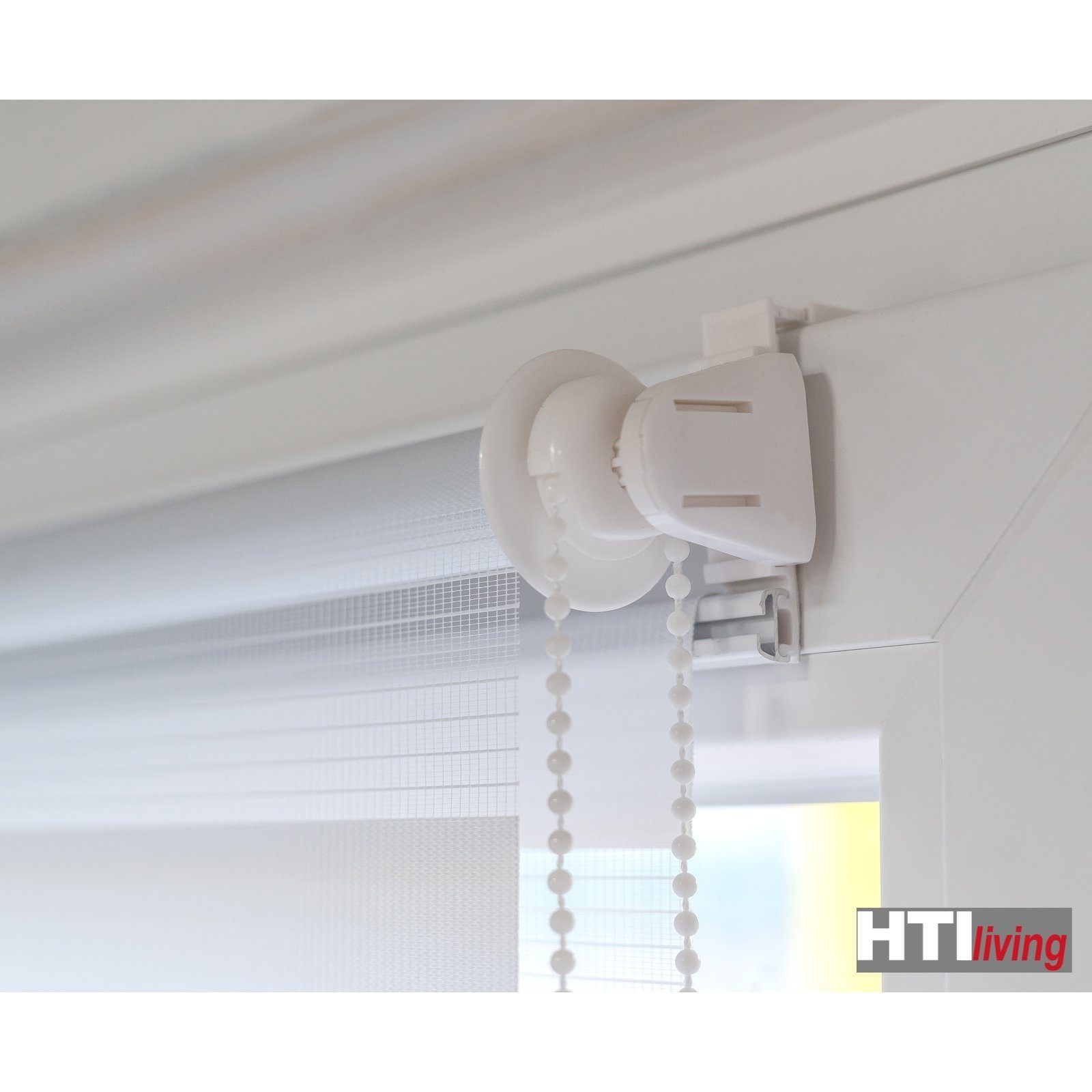 Doppelrollo Doppelrollo uni 100 x 150 Marisol, HTI-Living, halbtransparent, ohne Bohren, Klemmfix