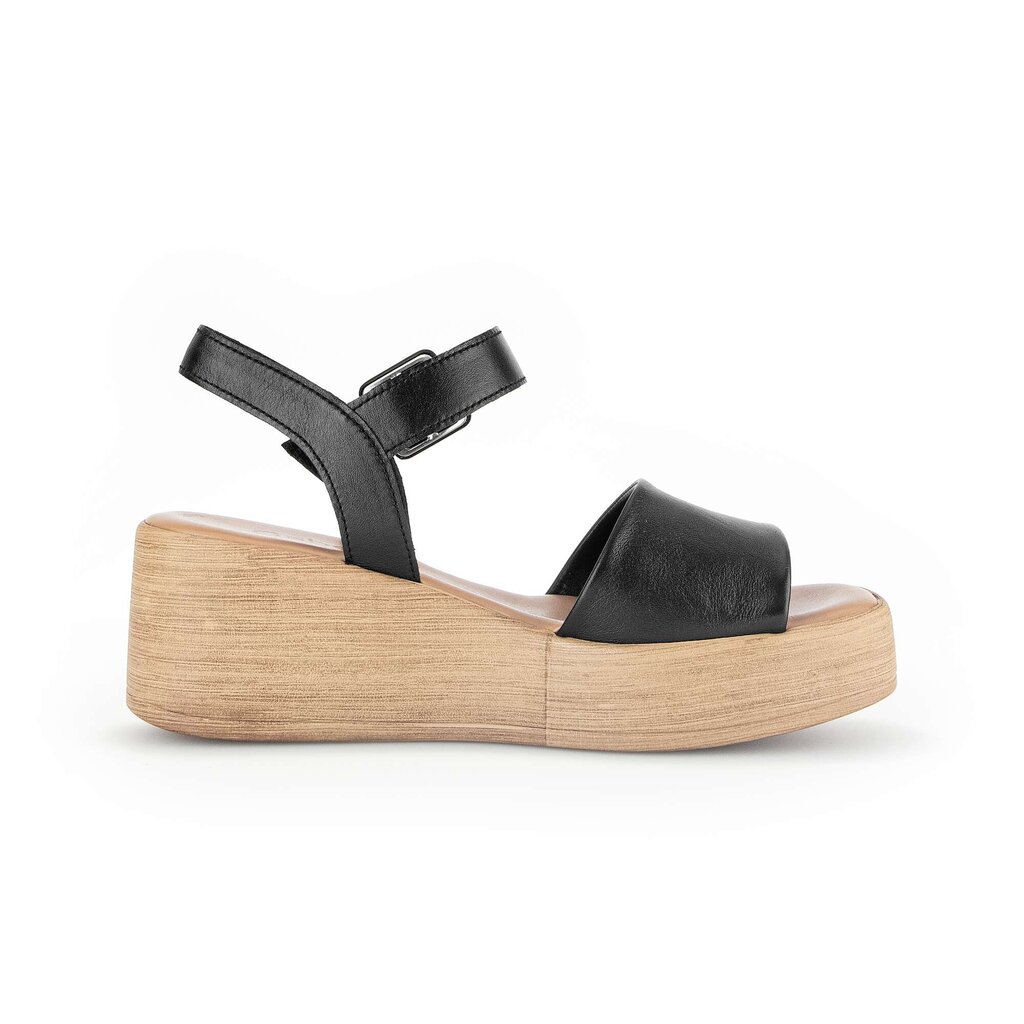 Gabor fashion Plateau Sandale schwarz