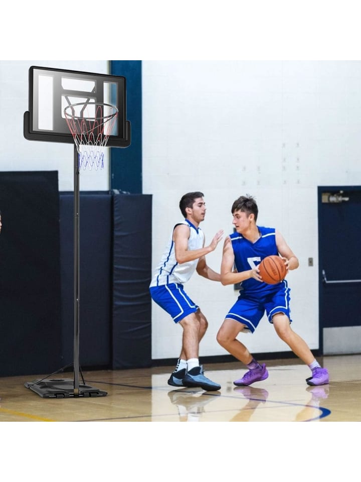COSTWAY Basketballständer 260-305 cm in Schwarz günstig kaufen 97 cm