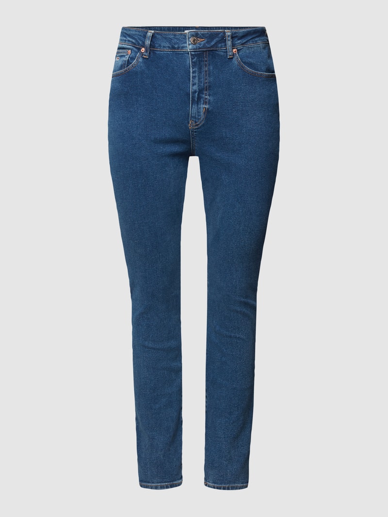 PLUS SIZE Jeans mit Label-Patch Modell 'MELANY' in jeans