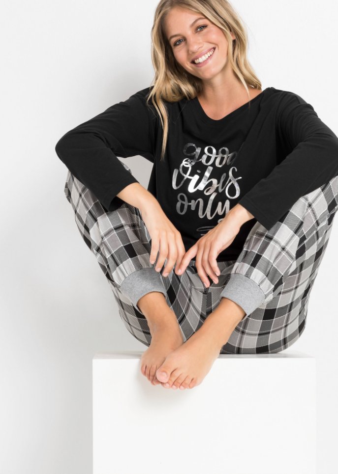Pyjama mit oversized Shirt