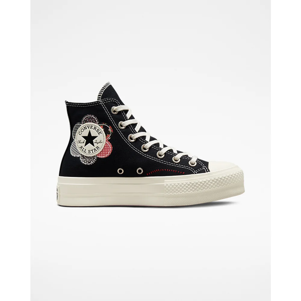 Converse Chuck Taylor All Star Lift Platform Crafted Patchwork A05194C / schwarz