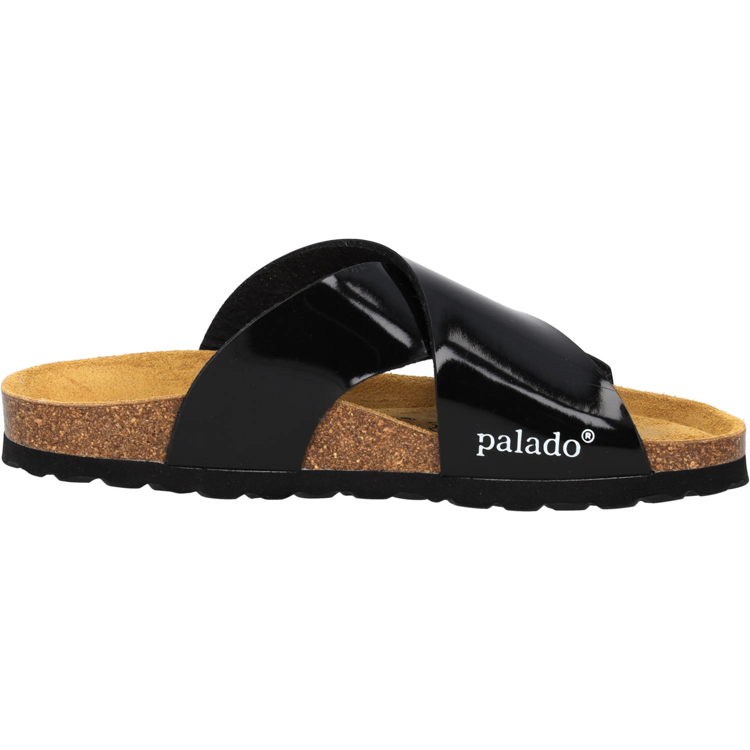 Palado Rianel, Pantoletten, Damen, Schwarz Lack