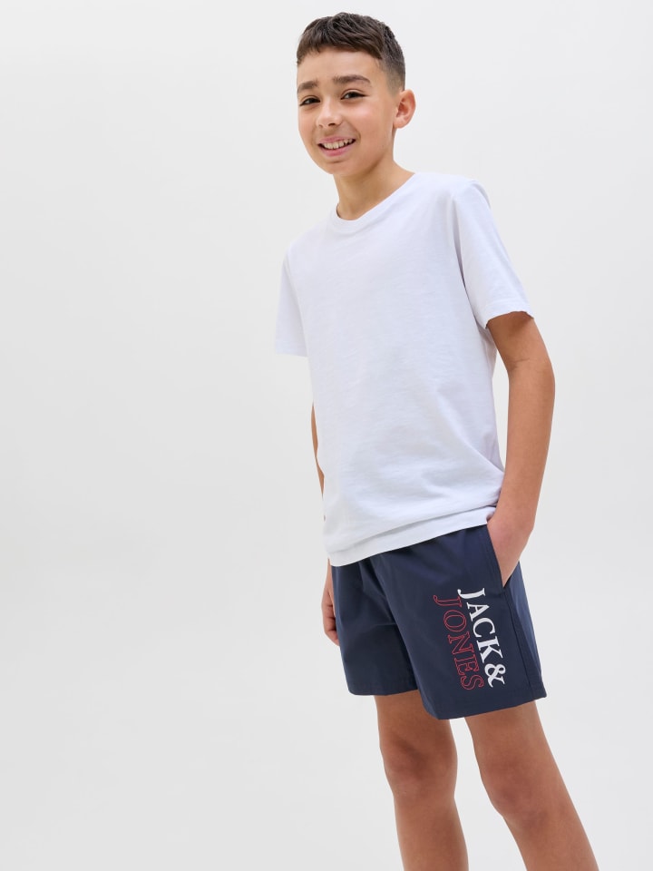 JACK & JONES Junior Badeshorts  JPSTMAUI JJSWIM DOUBLE LOGO JNR in navy blazer günstig kaufen