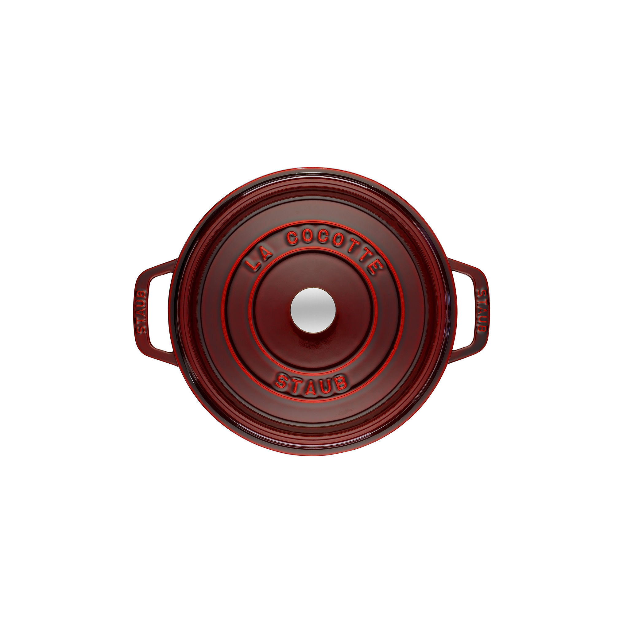 Cocotte 26 cm, rund, Grenadine-Rot, Gusseisen