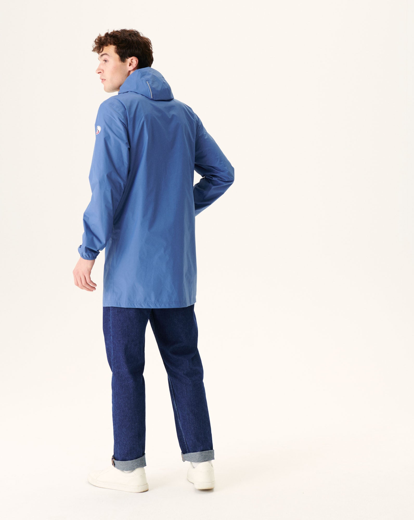 Imperméable long paquetable Bleu jeans Stockholm