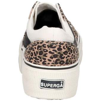 Superga Revolley Microleopard in weiß