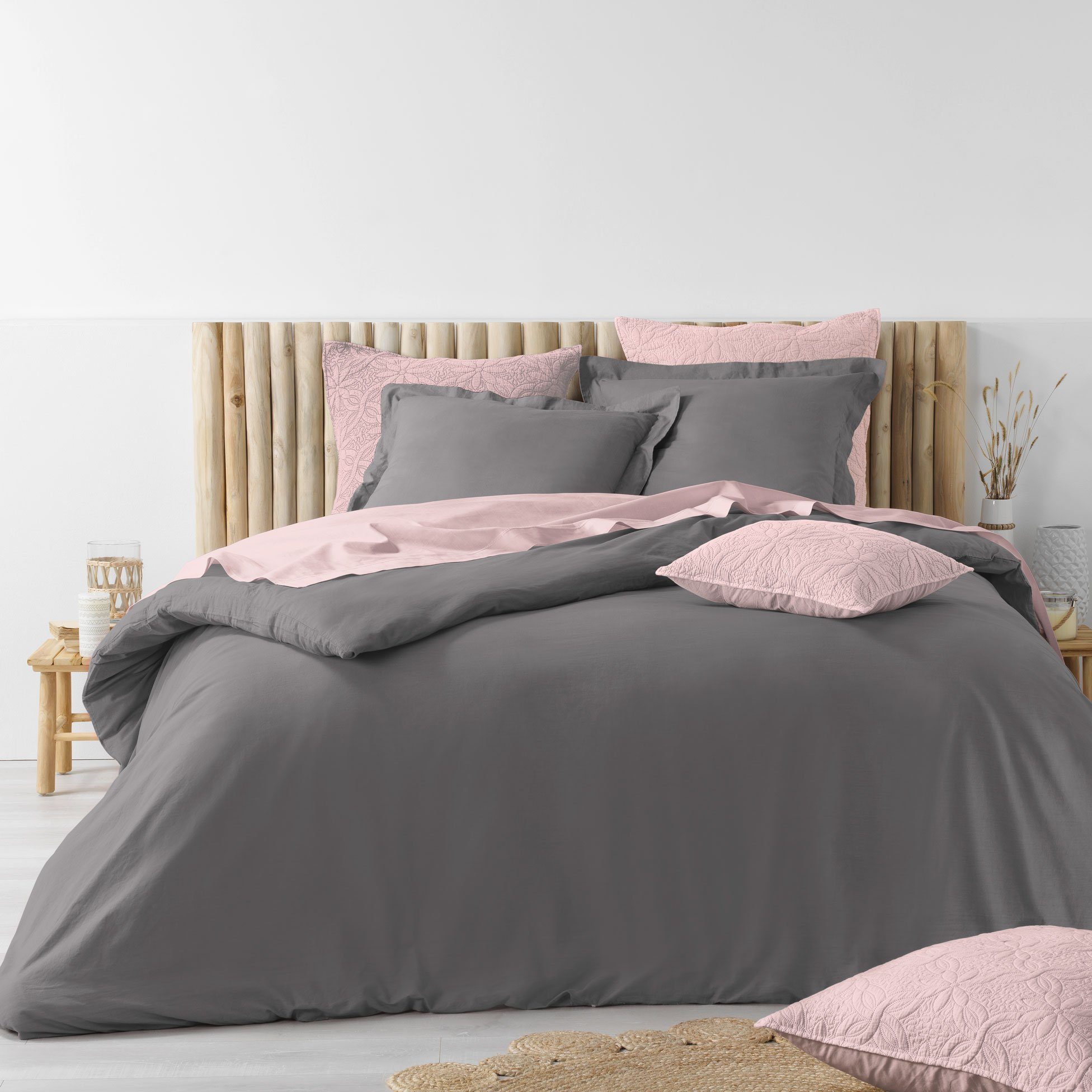 Bettdecke + Kopfkissen, SET Steppdecke + 2x Kopfkissen 60x60cm Kissen, dynamic24, 3tlg. Premium Bettenset 1 oder 2 Personen Bettdecke Zudecke