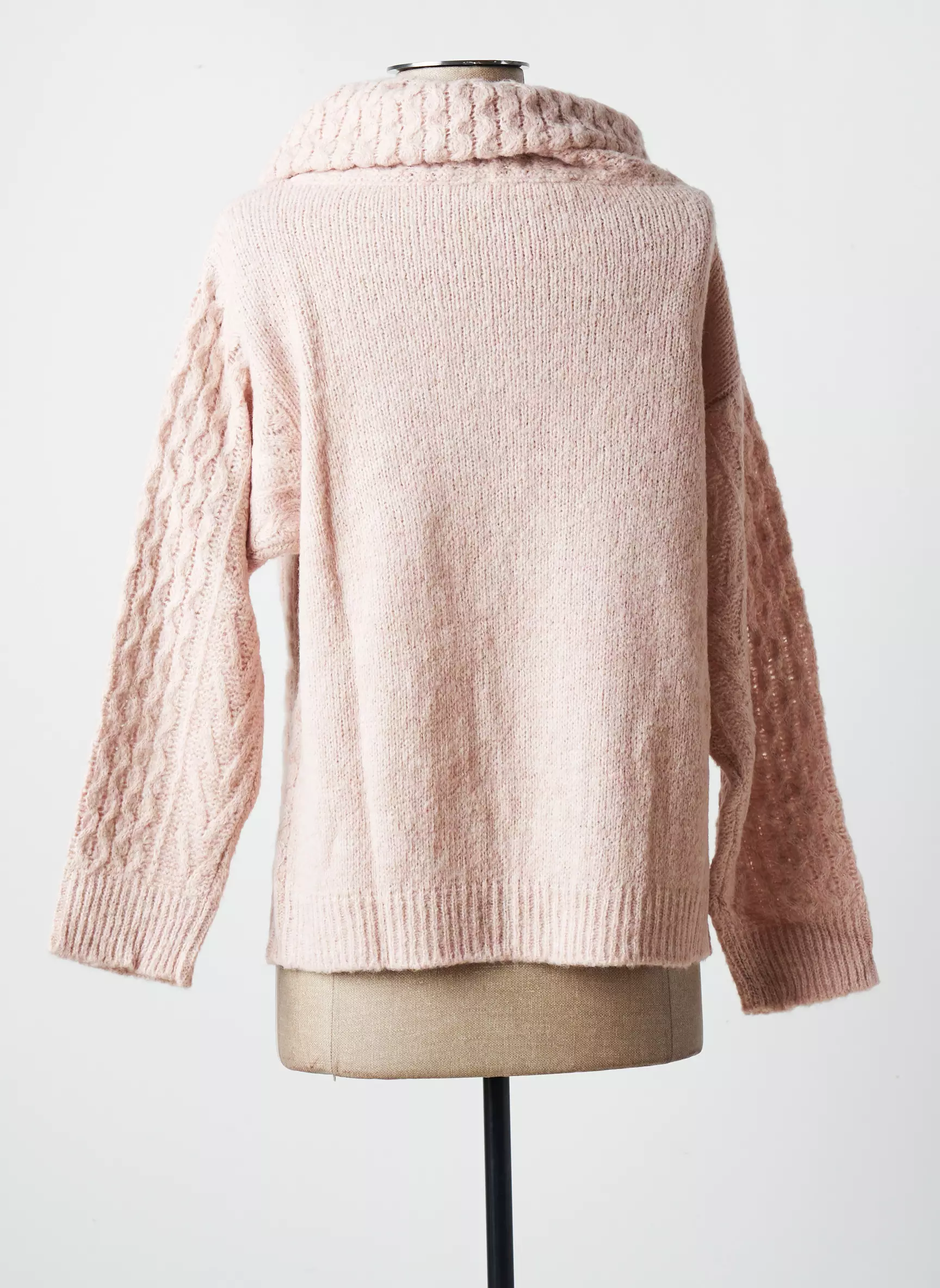 Blanc Boheme Pulls Femme couleur rose