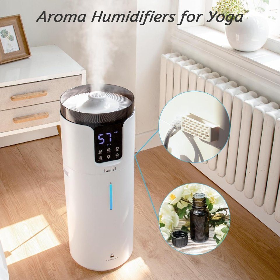 Welikera Luftbefeuchter Luftbefeuchter, 16L UV-Sterilisation 1200ml/h Nebelausstoß Leiser