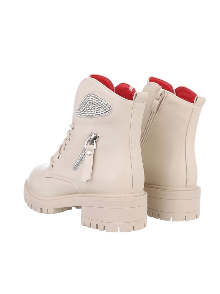 Ital-Design Stiefelette in Beige günstig kaufen