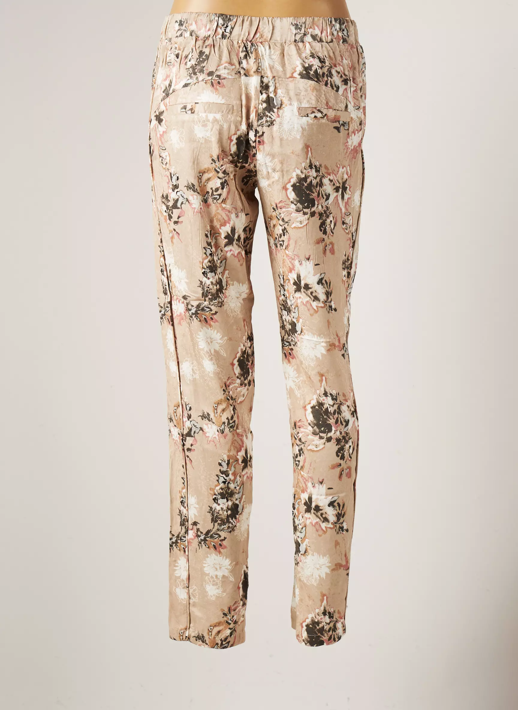 Nu Pantalon7 8 Femme couleur beige