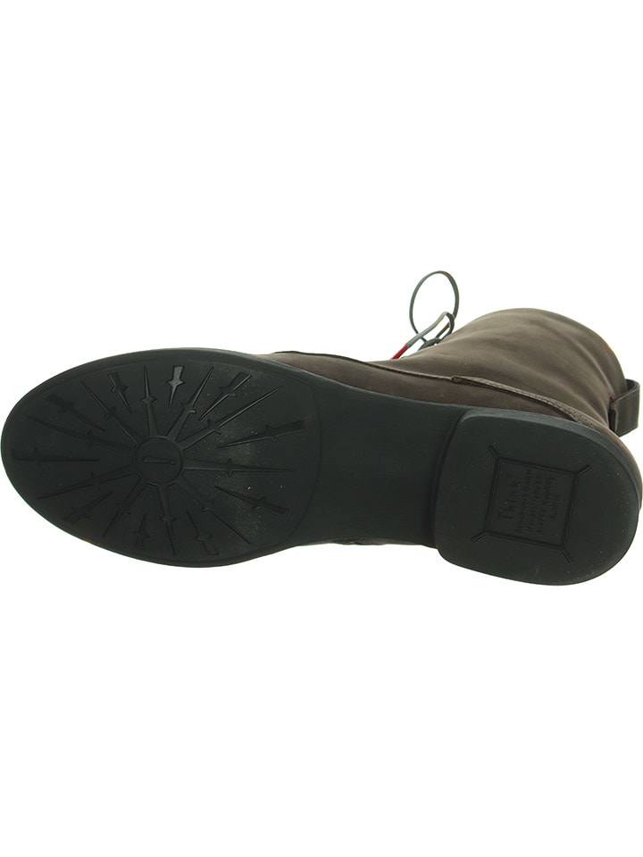 Think! Leder-Boots in Anthrazit günstig kaufen