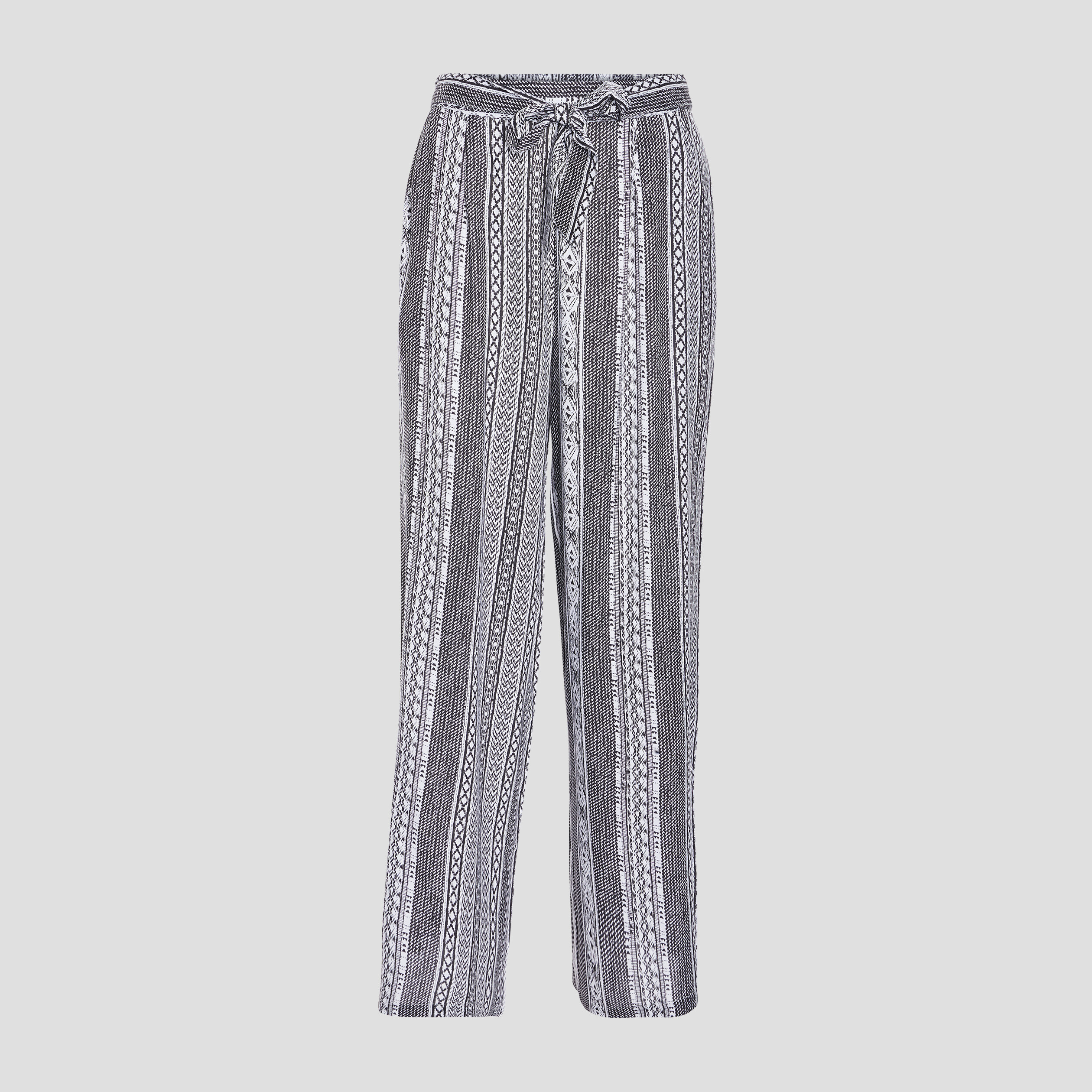 Pantalon large fluide noir femme | La Halle