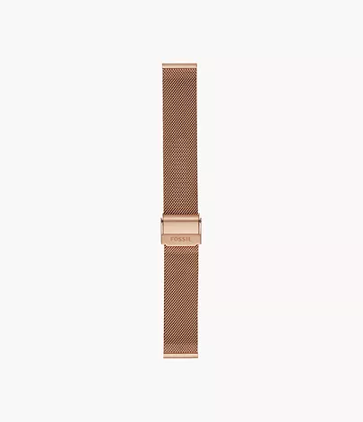 Fossil Milanaiseband für Damenuhr 18 mm Roségold