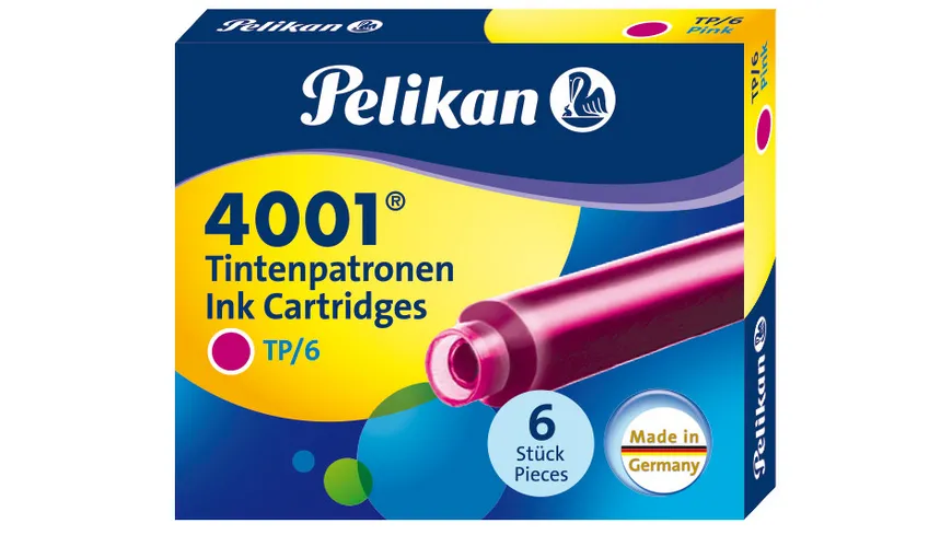 Pelikan Tintenpatrone 4001® pink 6 Stück