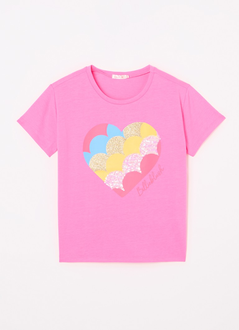 Tricou Billieblush cu paiete și logo.