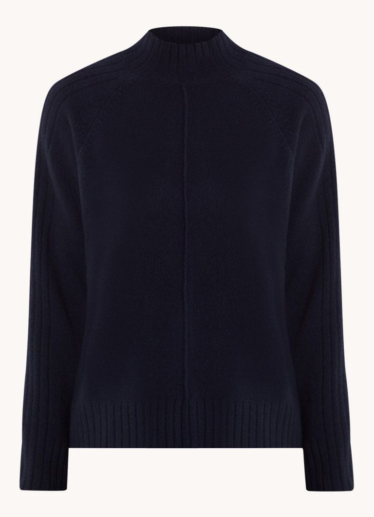 Gerard Darel Jaina Cashmere Blend Fine Knit Sweater with Standing Collar